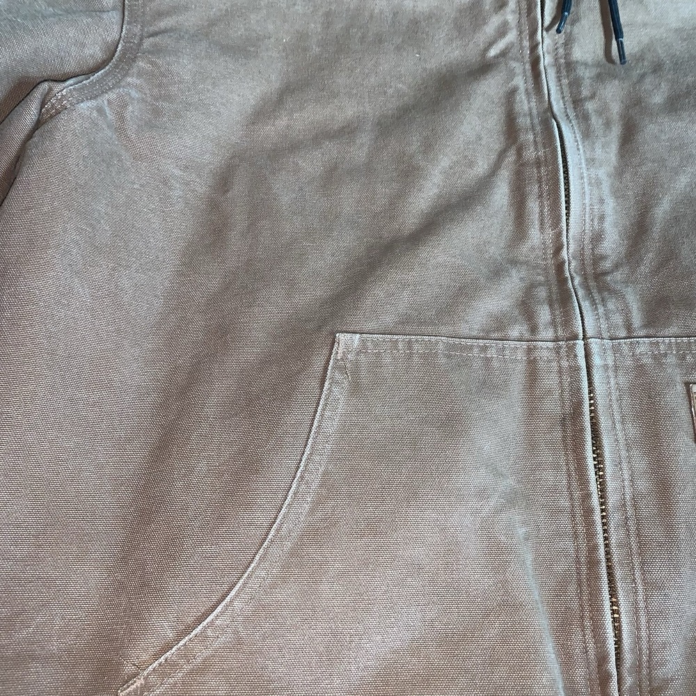 Vintage Carhartt Hooded Jacket J130‎ BRN Brown Size XL Nice Condition Light Wear - Picture 13 of 15